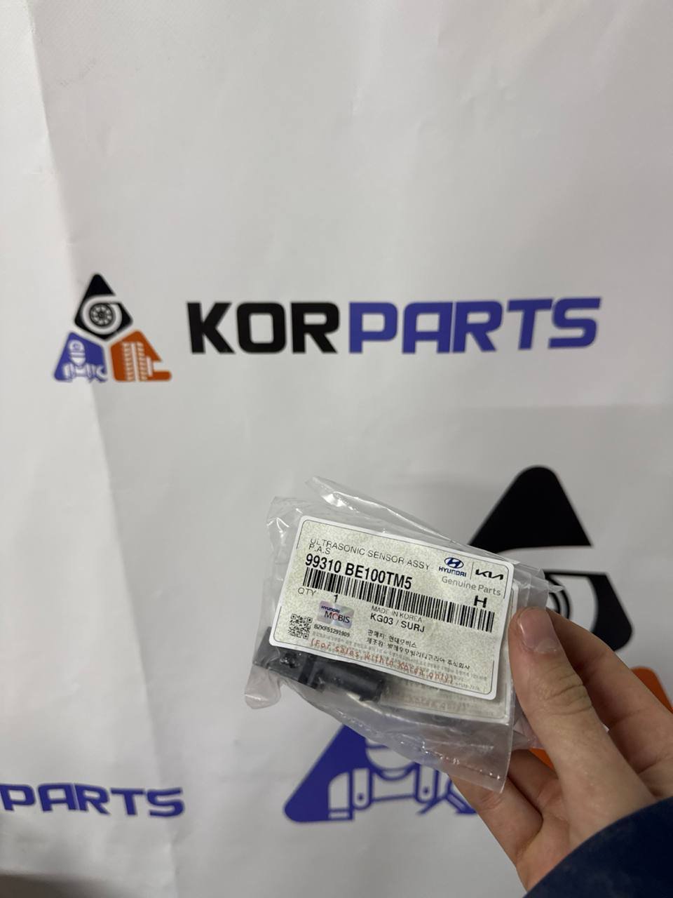 agacagiaaxkbaaid7glh Hyundai KONA ULTRASONIC SENSOR ASSY-P.A.S Датчик паркування (ультразвуковий) 99310BE100TM5 - Зображення 1
